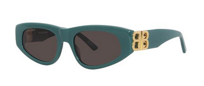 Balenciaga 0095S 005 Green Designer Sunglasses 53-19