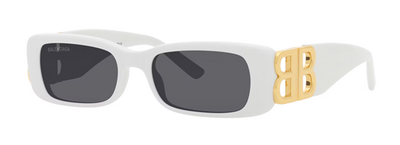 Balenciaga 0096S 011 White Organic Lens Sunglasses 51-18