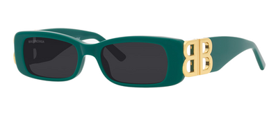 Balenciaga BB0096S 006 Green Cat Eye Sunglasses 51-18