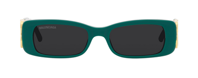 Balenciaga BB0096S 006 Green Cat Eye Sunglasses 51-18