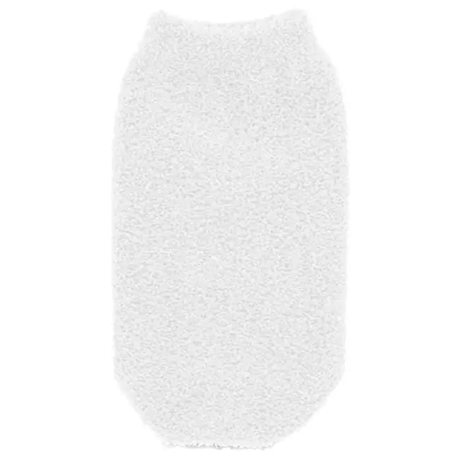 Balmy Polyester Bath Glove for Gentle Exfoliation - White