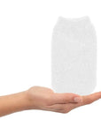 Balmy Polyester Bath Glove for Gentle Exfoliation - White