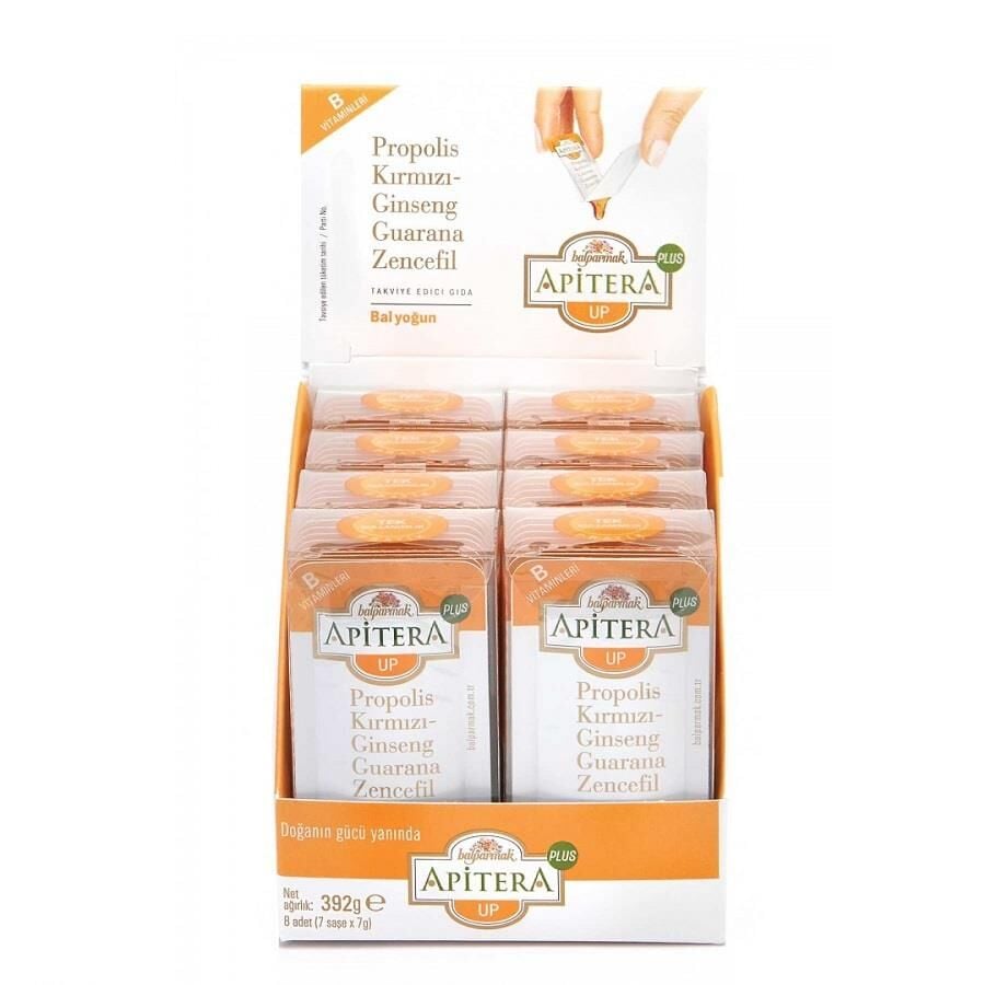 Apitera Up Plus Honey and Bee Product Mix 8-Pack 56g