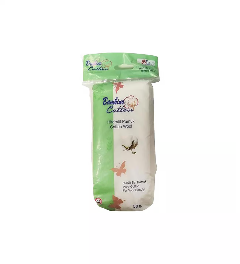 Bambino Cotton Hydrophilic Cotton Pads for Gentle Daily Cleansing