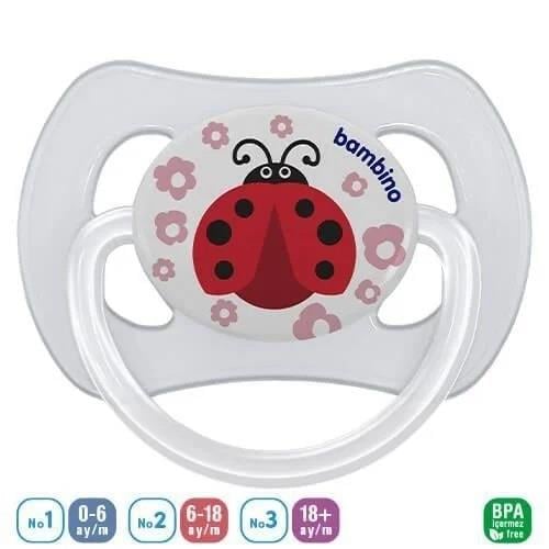 Bambino Desenli Kelebek Damakli Emzik No:3 Pacifier, Butterfly Pattern
