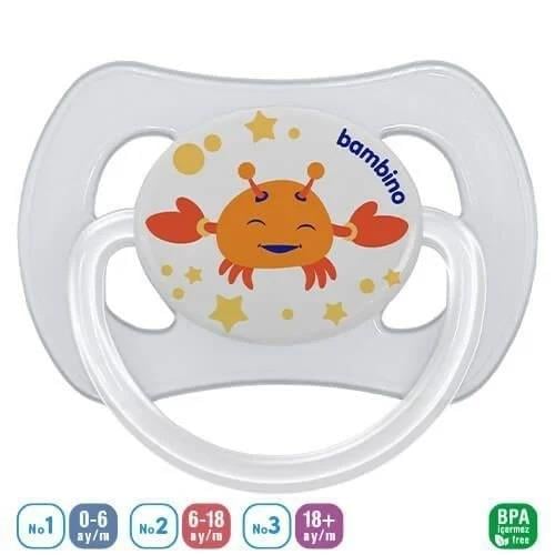 Bambino Desenli Kelebek Damakli Emzik No:3 Pacifier, Butterfly Pattern