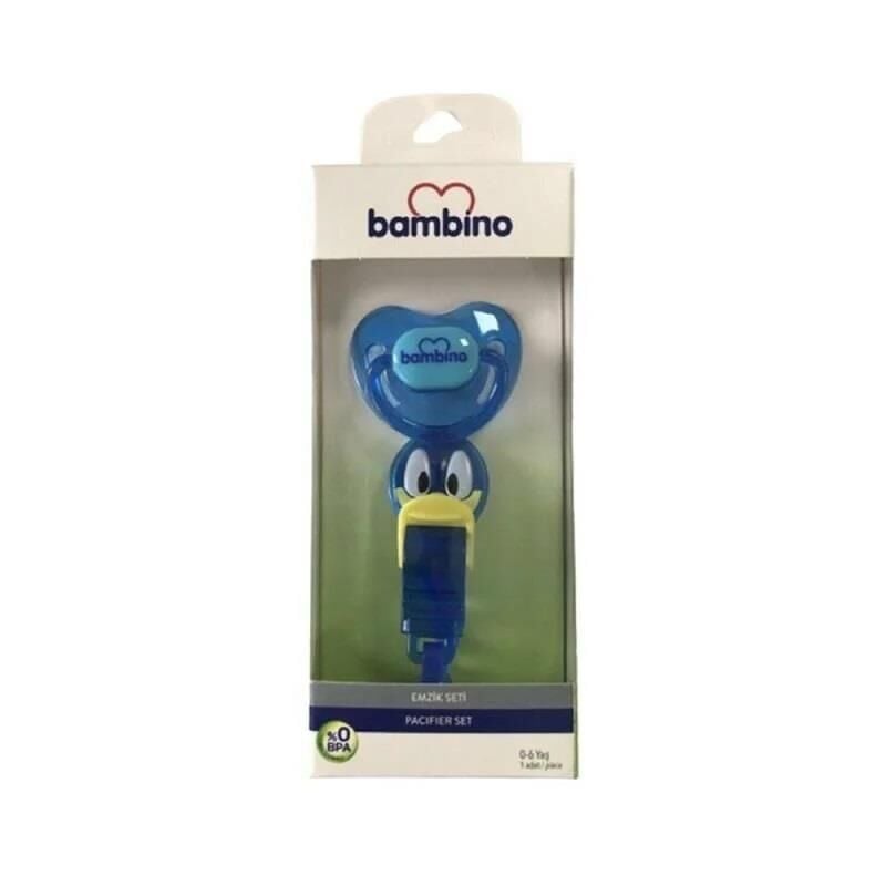 Bambino Pacifier Set Durable Silicone Design 2 Pack