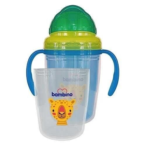 Bambino 2-in-1 Straw Cup with Handles for Easy Grip 230ml