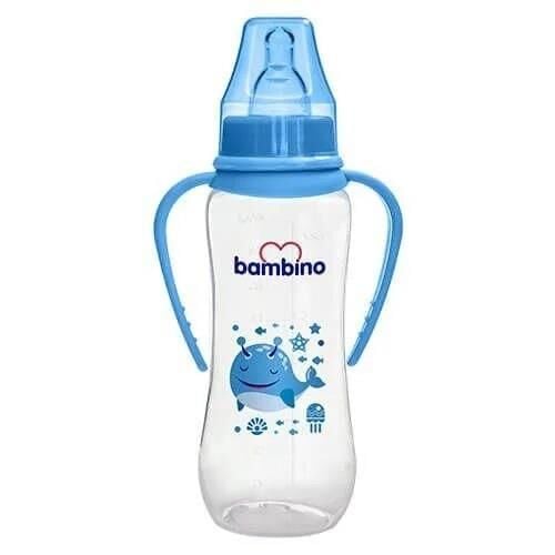 Bambino PP Baby Bottle with Handles for Easy Grip 250 ml