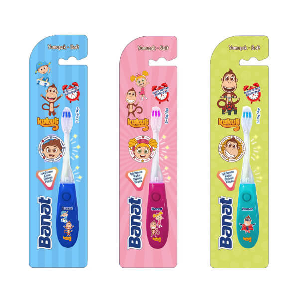 Banat Kukuli Light-Up Kids Toothbrush for Fun Brushing