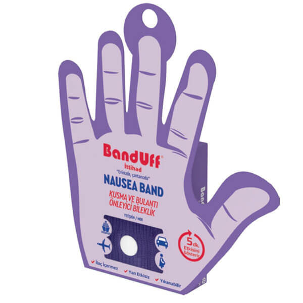 Banduff Nausea Relief Acupressure Wristband for Adults Purple