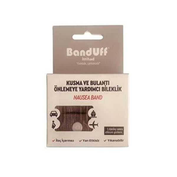 Banduff Nausea Relief Wristband for Adults in Grey