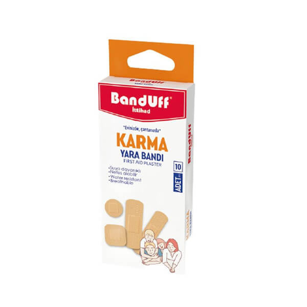 Banduff Adhesive Bandage Assorted Pack for Wound Care 10 Count