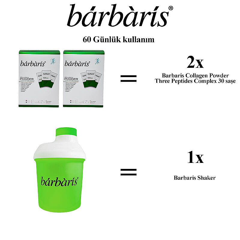 Barbaris Collagen Powder Three Peptides Complex 60 Servings