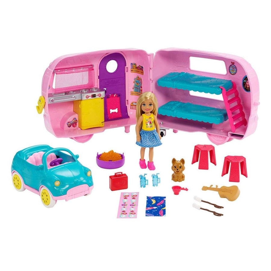 Barbie Chelsea's Travel Camper Playset with Accessories