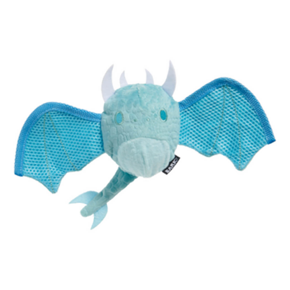 Bark Brtha Squeaky Dragon Chew Dog Toy for Small Breeds S