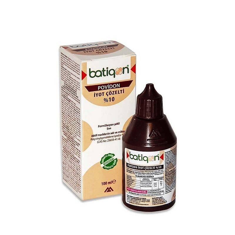 Batiqonix Povidone-Iodine 10% Solution for Skin Care 100 ml