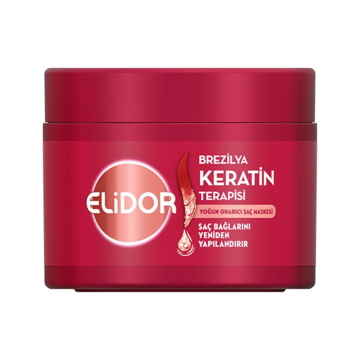 elidor-brazilian-keratin-therapy-hair-mask, intensive-repair-hair-mask-elidor, hair-care-product-elidor Elidor Brazilian Keratin Therapy Intensive Repairing Hair Mask - For Damaged Hair | 220 ml Elidor Hair Mask - Brazilian Keratin Therapy 220 ml elidor, hair-mask, brazilian-keratin, hair-care, intensive-repair, damaged-hair, hydration, marula-oil, vitamin-e, ai-generated