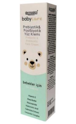 dermoskin babycare face cream tub, application of dermoskin babycare face cream, ingredients of dermoskin babycare face cream Dermoskin BabyCare Face Cream - Prebiotic & Postbiotic | 50ml Dermoskin BabyCare Face Cream - Prebiotic & Postbiotic 50ml baby-care, face-cream, moisturizer, dermoskin, prebiotic, postbiotic, hyaluronic-acid, natural-skincare, newborn-skin, ai-generated