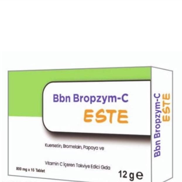 BBN Bropzym-C Este Dietary Supplement with Vitamin C 15 Tablets