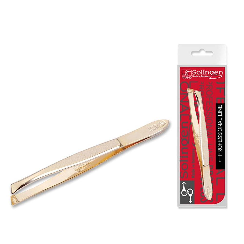 Solingen Slanted Tweezers for Precise Grooming