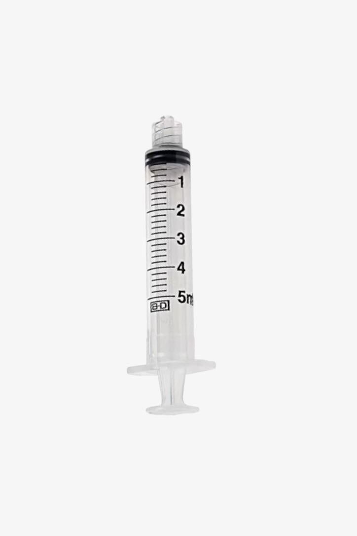 BD Luer Lock 5 ml Syringe Without Needle 125 Count