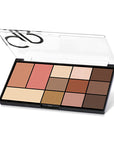 Golden Rose City Style Face & Eye Palette 01 - Warm Nude | 12 Shades - Eyeshadow