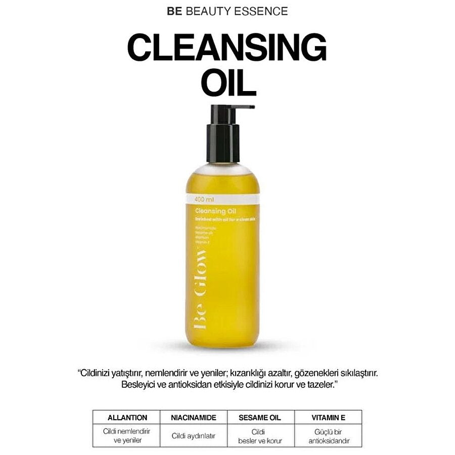 Be Beauty Essence BeGlow Cleansing Oil Makeup Remover 400 ml