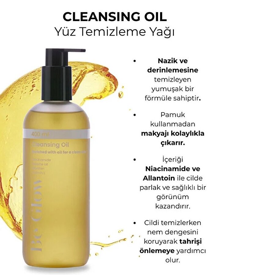 Be Beauty Essence BeGlow Cleansing Oil Makeup Remover 400 ml