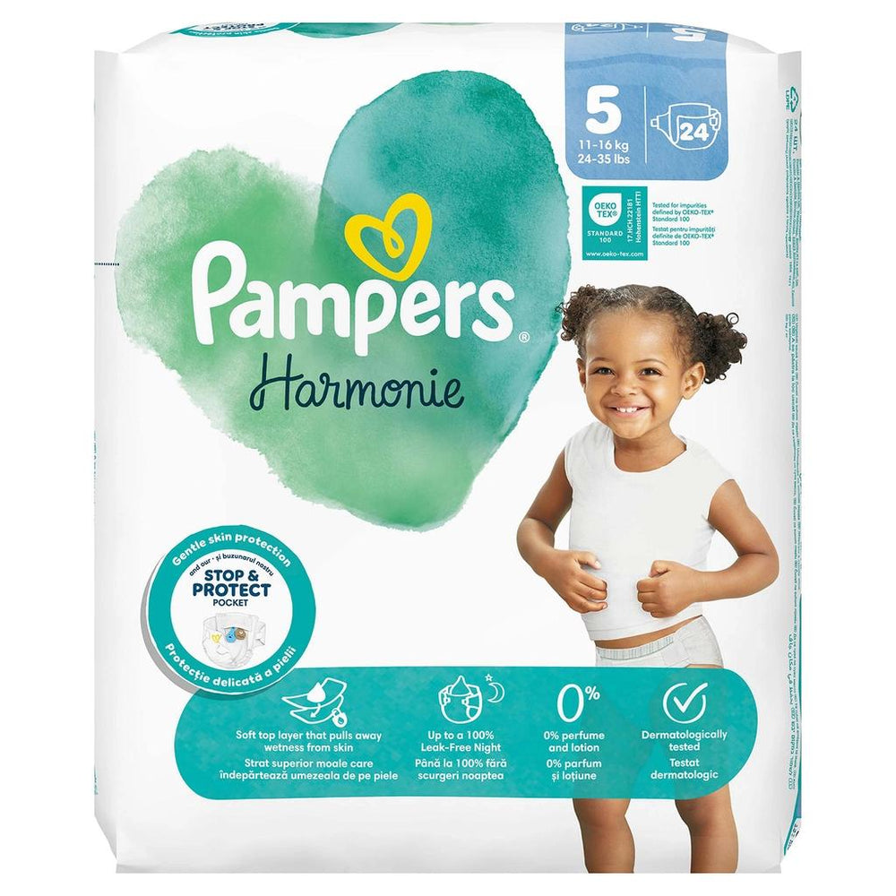 Prima Harmonie Size 5 Baby Diapers for Sensitive Skin 24 Count