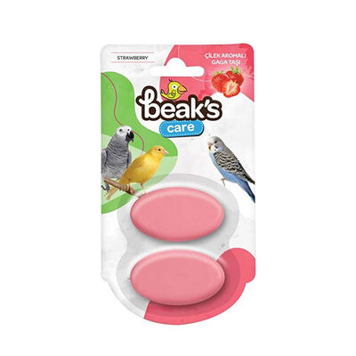 Beaks Strawberry Bird Cuttlebone Beak Stone 2-Pack
