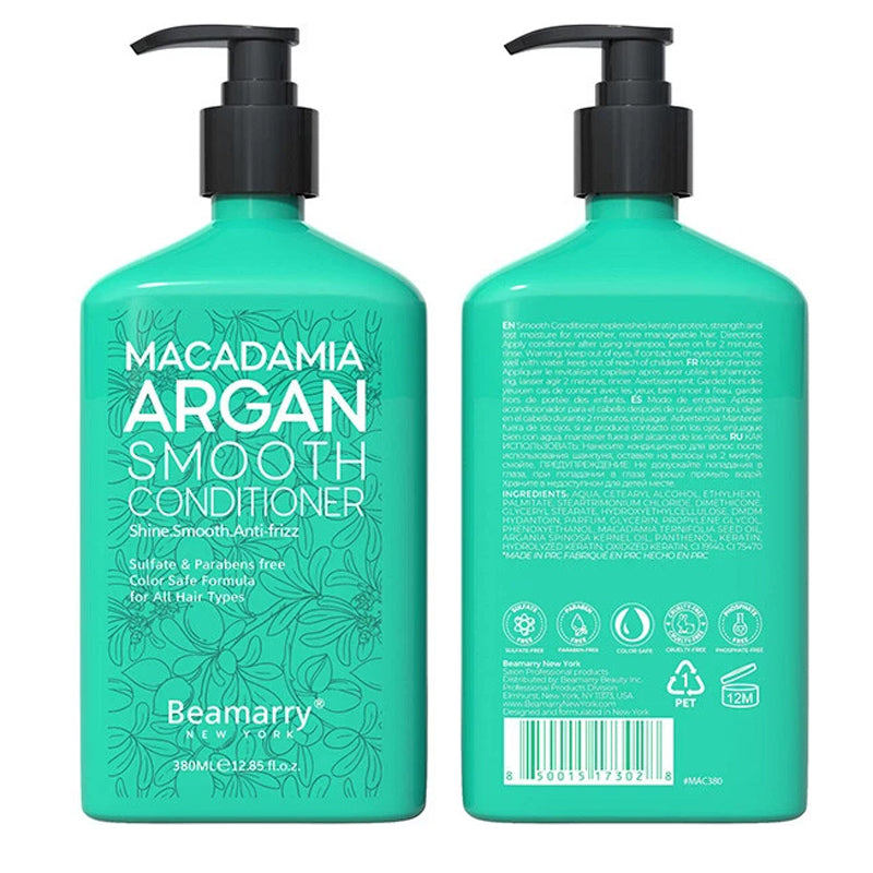 Beamarry Macadamia Argan Smooth Conditioner for Frizz Control 380 ml