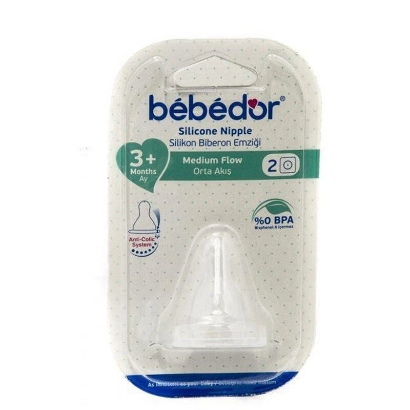 Bebedor Narrow Neck Medium Flow Bottle Nipple 3+ Months