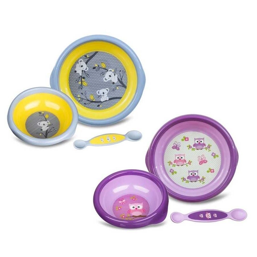 Bebedor Feeding Set with Plate Bowl and Cutlery 4-Piece