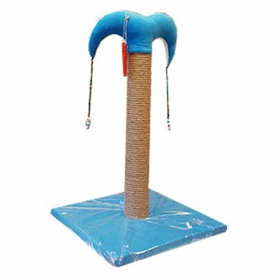 Bedspet Slim Cat Scratching Post Durable Blue 50 cm
