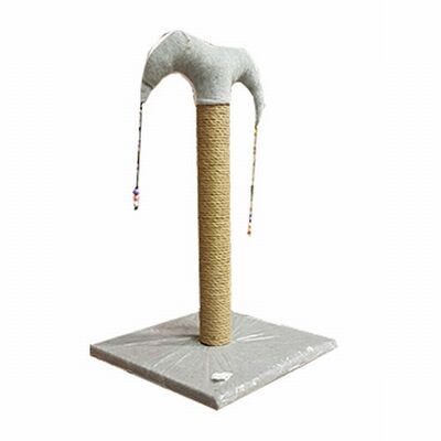 Bedspet Slim Cat Scratching Post Durable Sisal Grey 50 cm