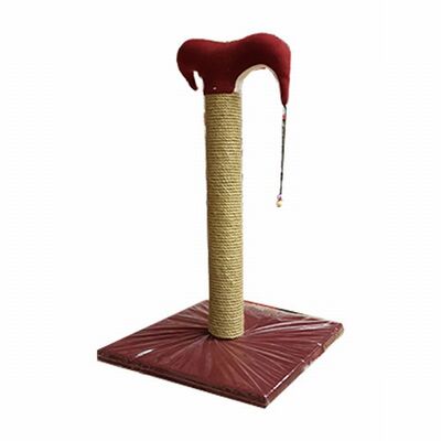 Bedspet Slim Cat Scratching Post Durable Sisal 50cm Burgundy
