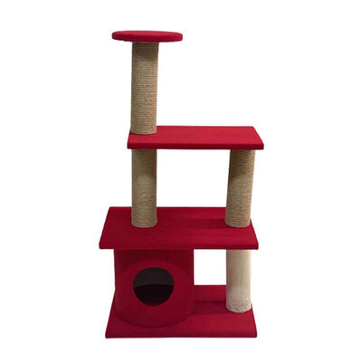 Bedspet Cat Scratching Platform M:9 Durable Red Post