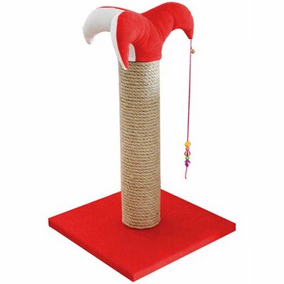Bedspet Cat Scratching Post Durable Sisal Surface Red 70 cm