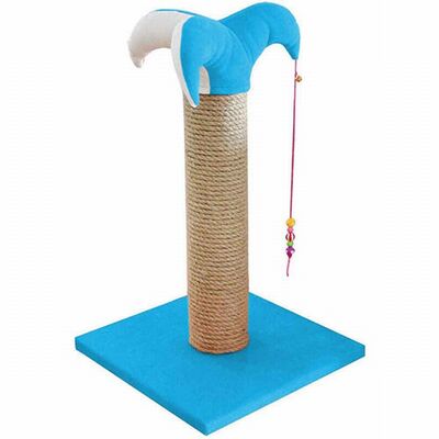 Bedspet Cat Scratching Post Durable Blue Design 70 cm