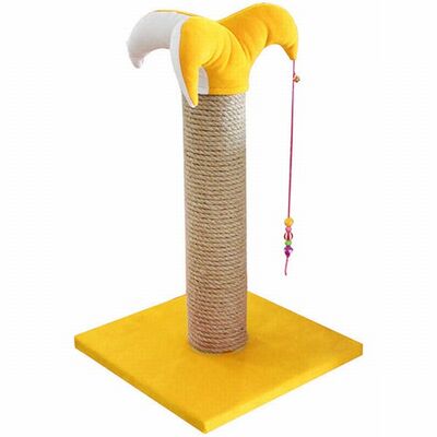 Bedspet Cat Scratching Post Durable Sisal Surface Yellow 70cm