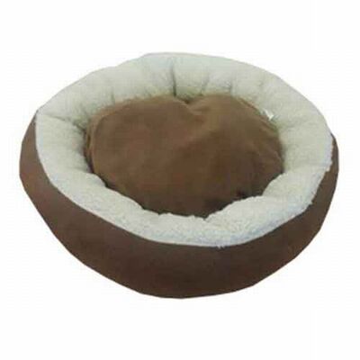 Bedspet Donut Pet Bed Brown for Cats and Small Dogs
