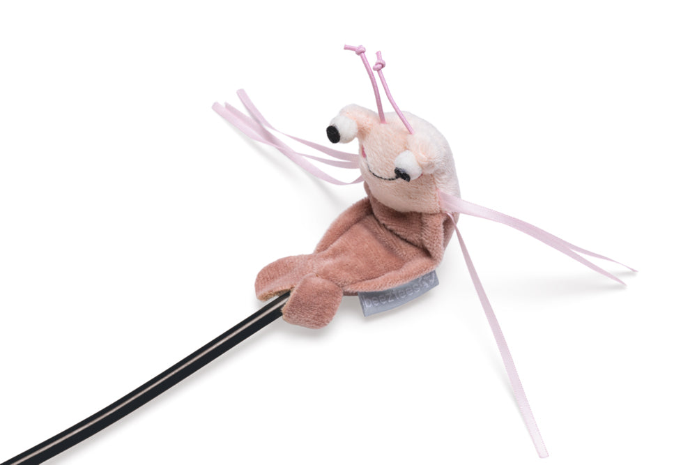 Beeztees Plush Interactive Cat Wand with Ribbons 40cm