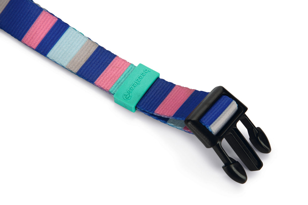 Beeztees Stripes Dog Collar Colorful Adjustable Design 48-70cm