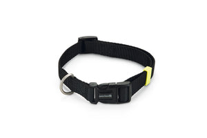 Beeztees Uni Dog Collar Adjustable Nylon Black 35-50cm