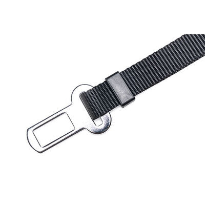 Beeztees Dog Safety Belt Adjustable Nylon Black Medium 80x2.5cm