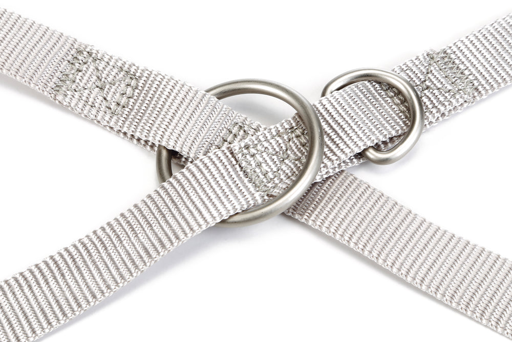 Beeztees Uni Dog Leash Adjustable Nylon Lead Light Grey 200cm