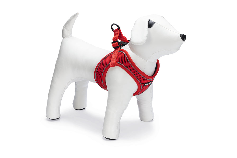Beeztees Neoprene Step-In Dog Harness Red Medium 41-46cm