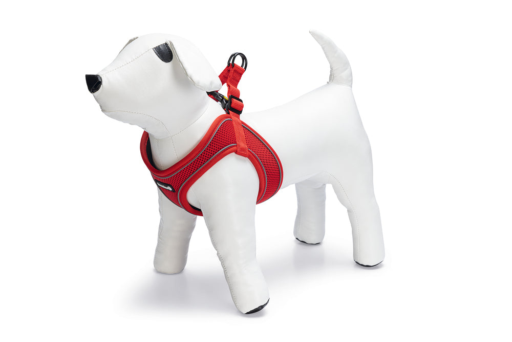 Beeztees Neoprene Step-In Dog Harness Red Small 38-44cm