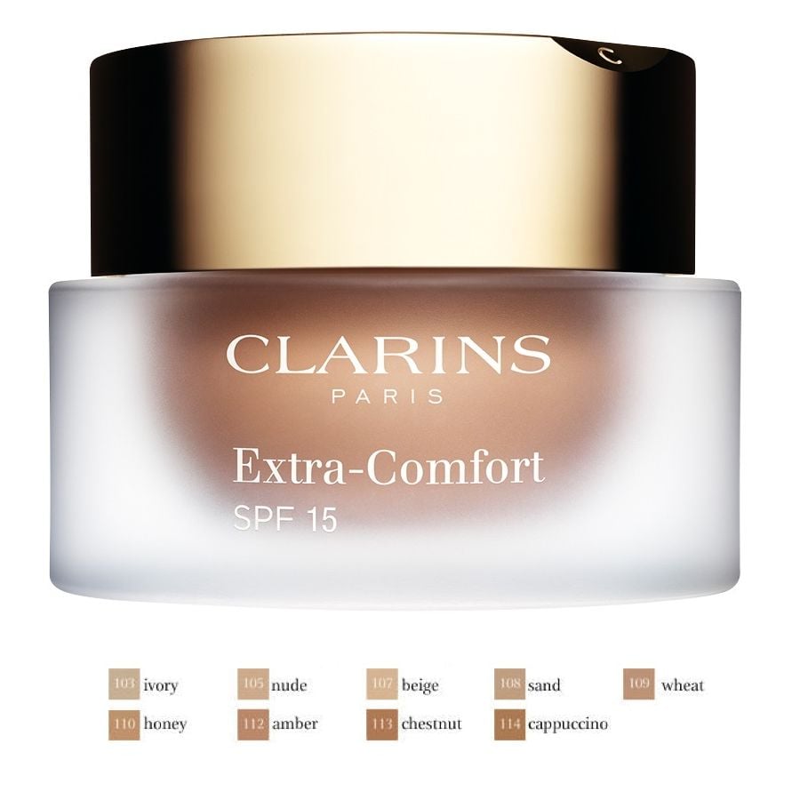 Clarins Extra Comfort Foundation 109 Radiant Finish 30ml